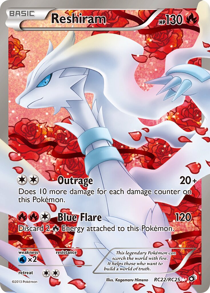 Reshiram RC22 — Legendary Treasures (English Pokémon TCG card)