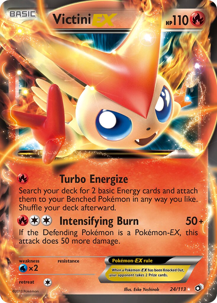 Victini-EX 024/140 — Legendary Treasures (English Pokémon TCG card)