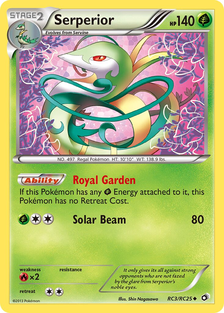Serperior RC3 — Legendary Treasures (English Pokémon TCG card)