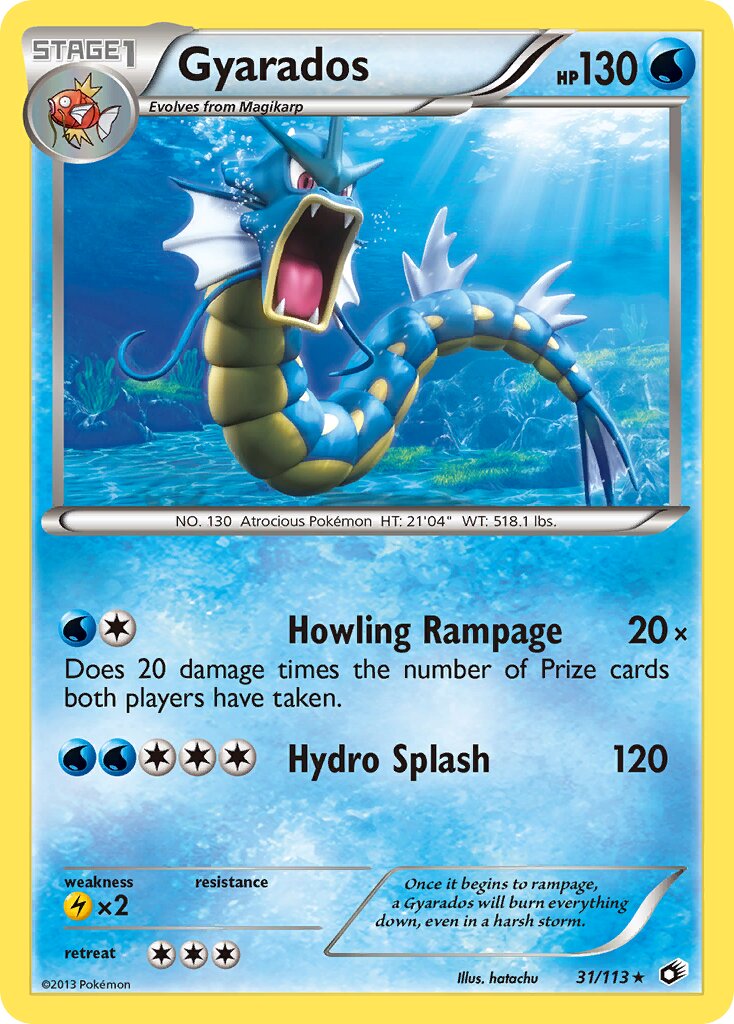 Gyarados 031/140 — Legendary Treasures (English Pokémon TCG card)