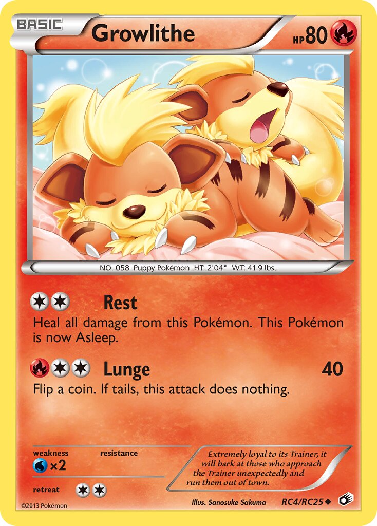 Growlithe RC4 — Legendary Treasures (English Pokémon TCG card)