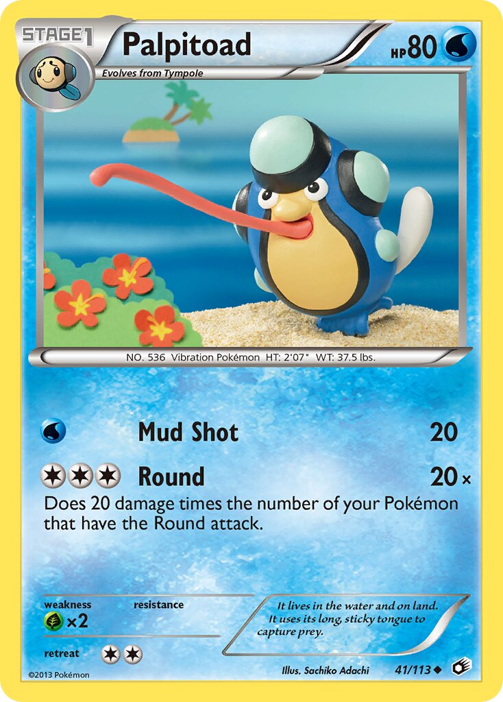 Palpitoad 041/140 — Legendary Treasures (English Pokémon TCG card)