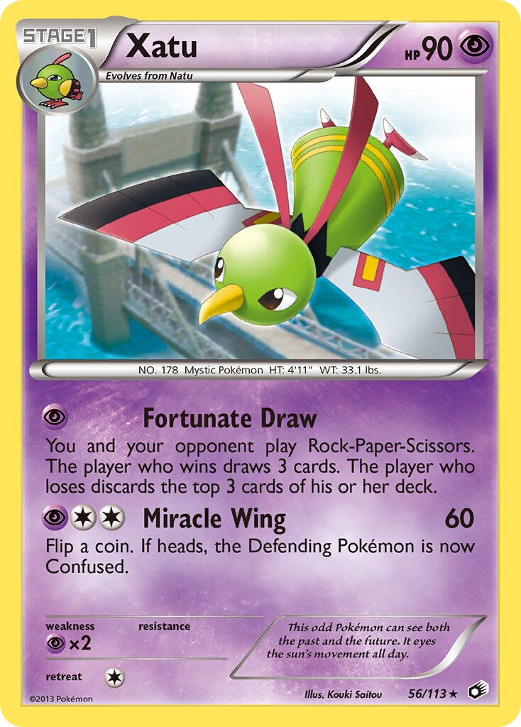 Xatu 056/140 — Legendary Treasures (English Pokémon TCG card)