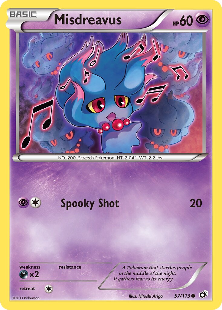 Misdreavus 057/140 — Legendary Treasures (English Pokémon TCG card)