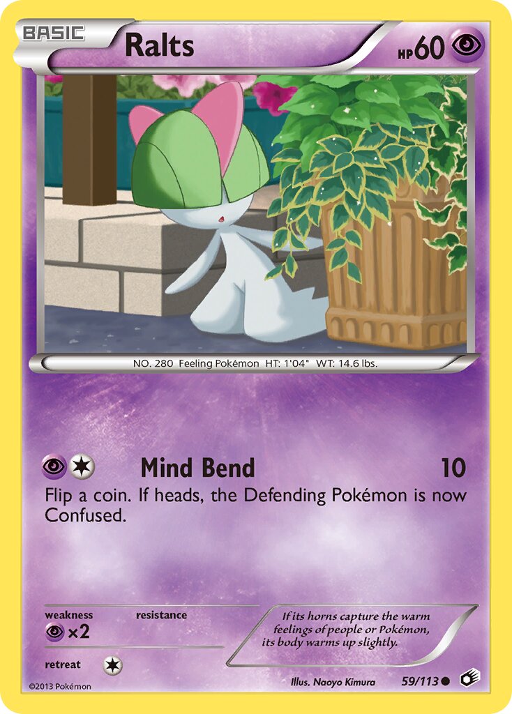 Ralts 059/140 — Legendary Treasures (English Pokémon TCG card)