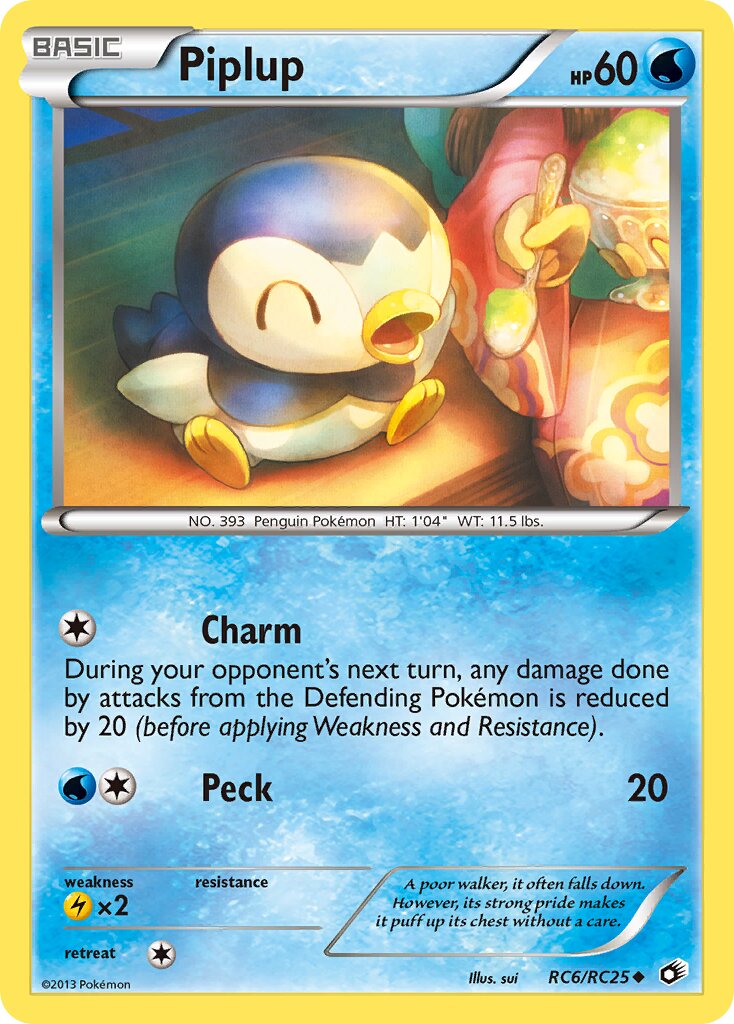 Piplup RC6 — Legendary Treasures (English Pokémon TCG card)