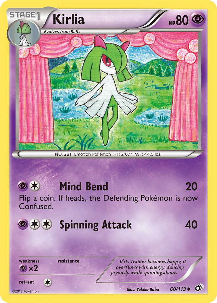 Kirlia 060/140 — Legendary Treasures (English Pokémon TCG card)