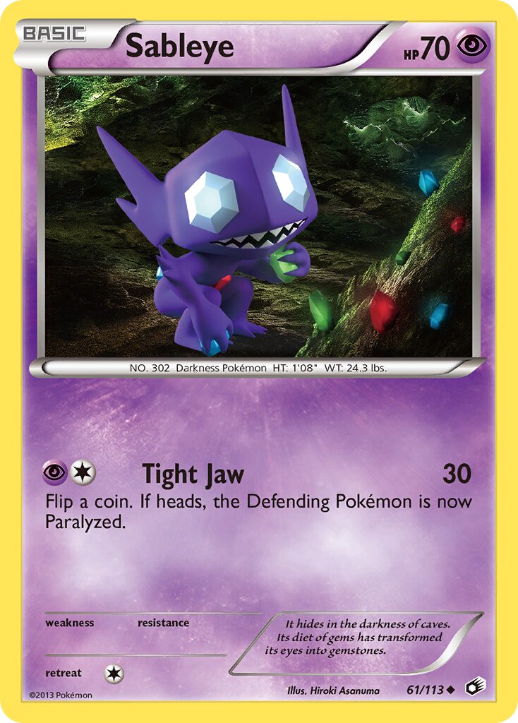 Sableye 061/140 — Legendary Treasures (English Pokémon TCG card)