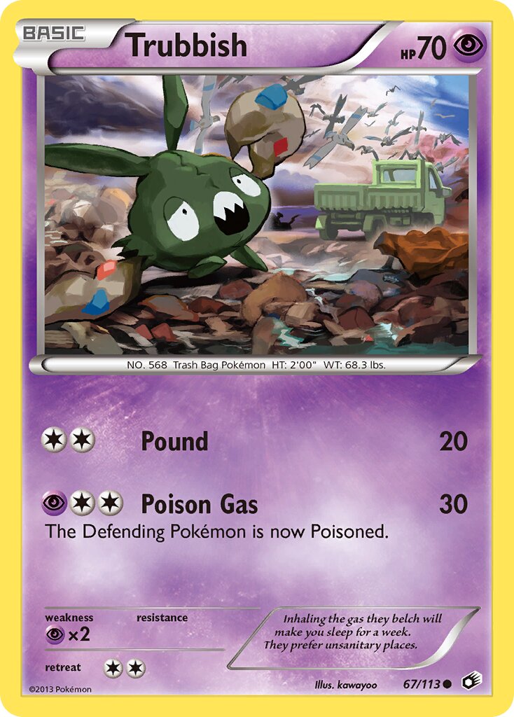 Trubbish 067/140 — Legendary Treasures (English Pokémon TCG card)