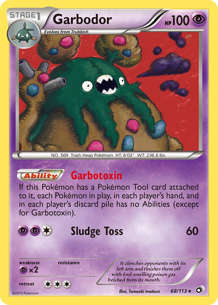 Garbodor 068/140 — Legendary Treasures (English Pokémon TCG card)
