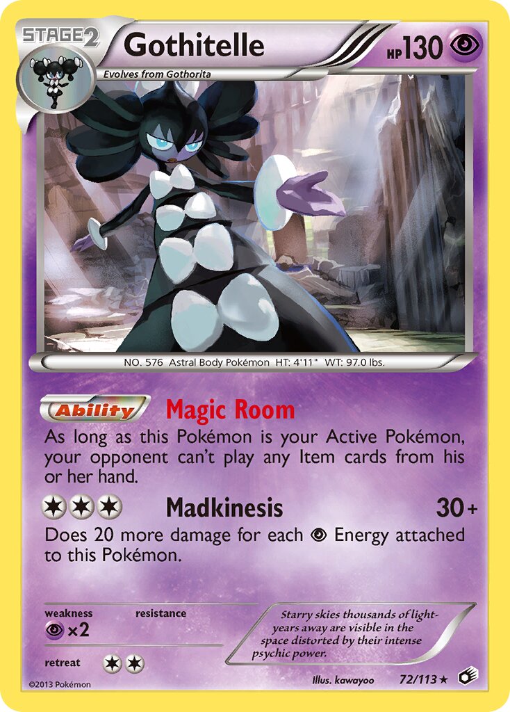 Gothitelle 072/140 — Legendary Treasures (English Pokémon TCG card)