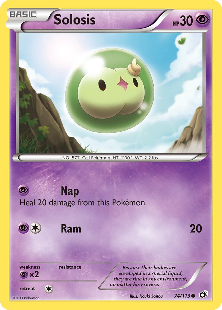 Solosis 074/140 — Legendary Treasures (English Pokémon TCG card)