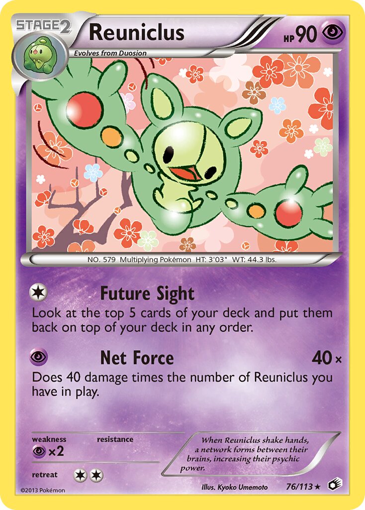 Reuniclus 076/140 — Legendary Treasures (English Pokémon TCG card)