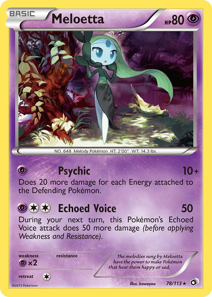 Meloetta 078/140 — Legendary Treasures (English Pokémon TCG card)