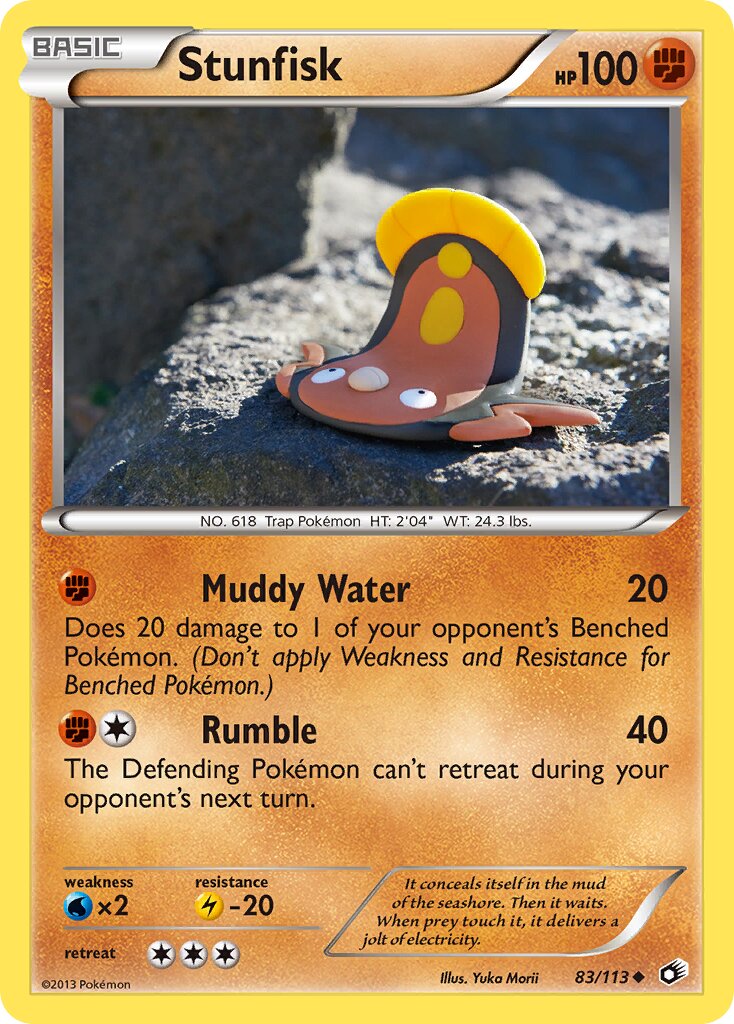 Stunfisk 083/140 — Legendary Treasures (English Pokémon TCG card)