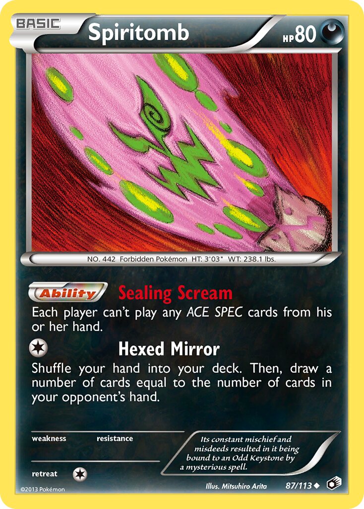 Spiritomb 087/140 — Legendary Treasures (English Pokémon TCG card)
