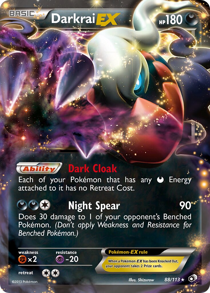 Darkrai-EX 088/140 — Legendary Treasures (English Pokémon TCG card)