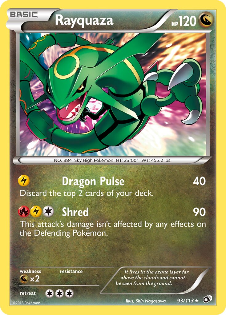 Rayquaza 093/140 — Legendary Treasures (English Pokémon TCG card)