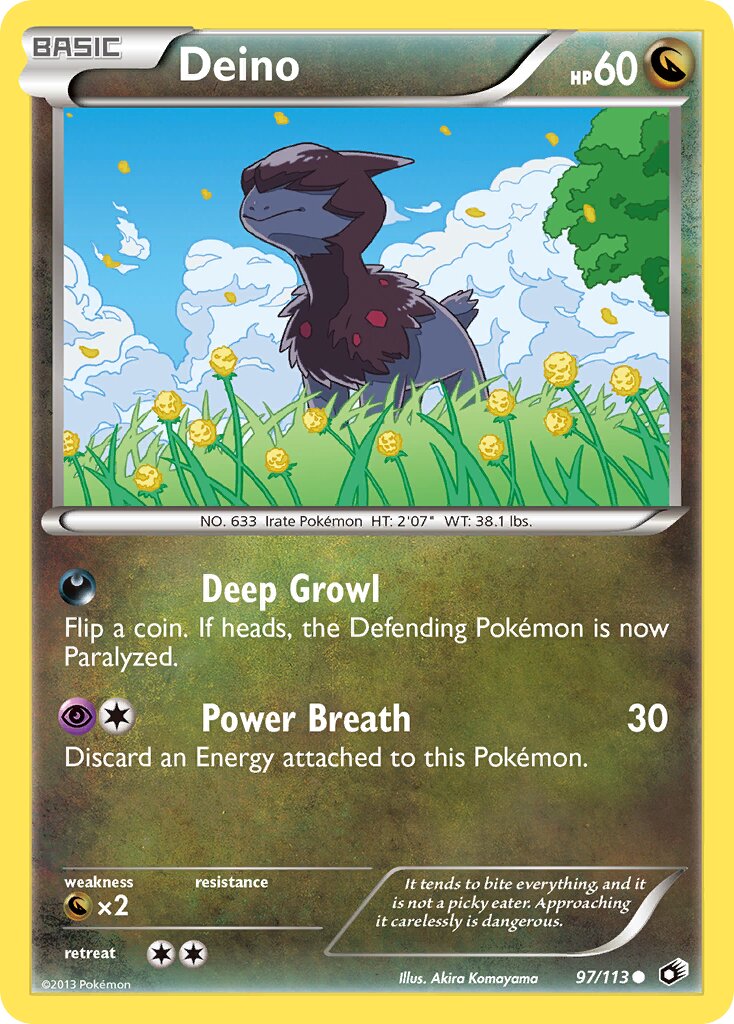 Deino 097/140 — Legendary Treasures (English Pokémon TCG card)