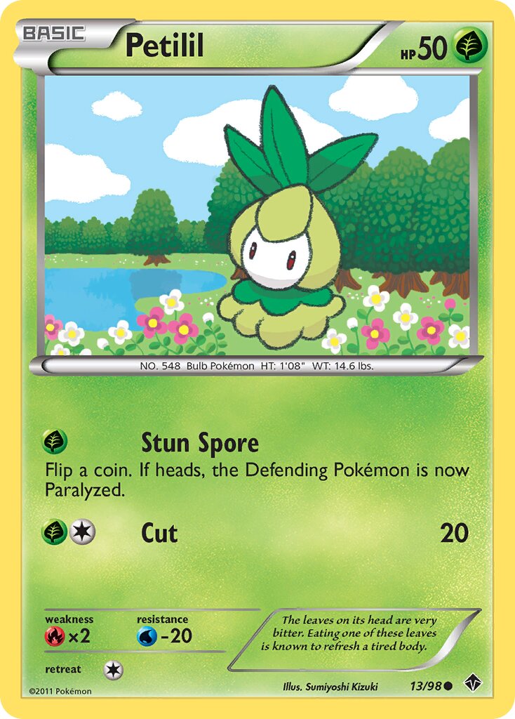Petilil 013/98 — Emerging Powers (English Pokémon TCG card)