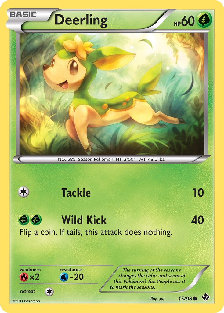 Deerling 015/98 — Emerging Powers (English Pokémon TCG card)