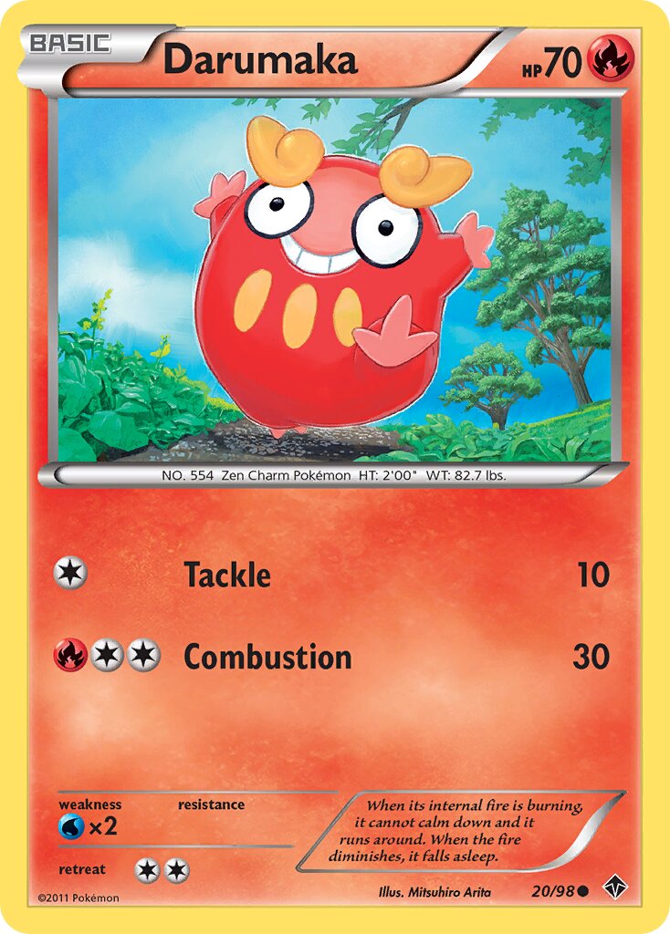 Darumaka 020/98 — Emerging Powers (English Pokémon TCG card)