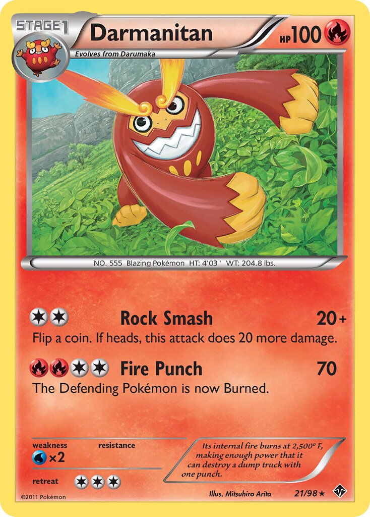 Darmanitan 021/98 — Emerging Powers (English Pokémon TCG card)