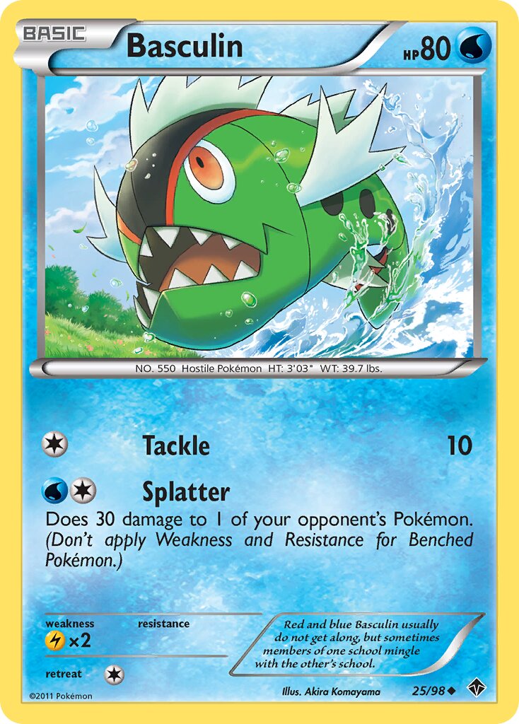 Basculin 025/98 — Emerging Powers (English Pokémon TCG card)