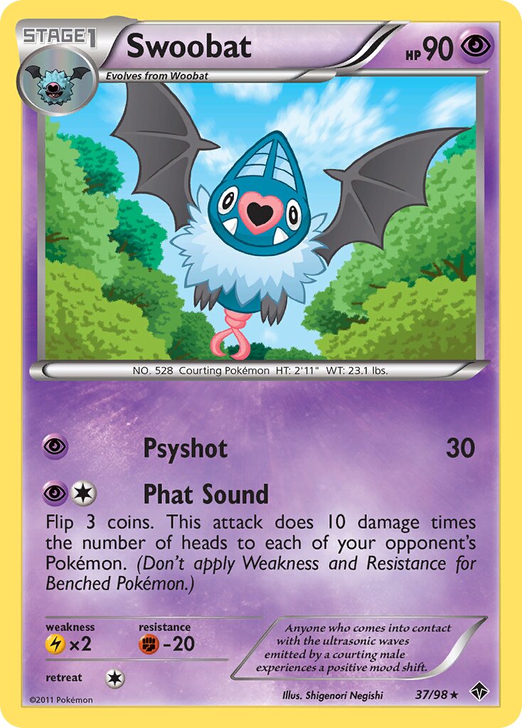 Swoobat 037/98 — Emerging Powers (English Pokémon TCG card)