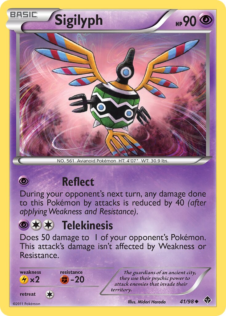 Sigilyph 041/98 — Emerging Powers (English Pokémon TCG card)