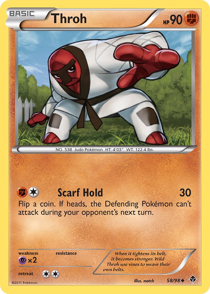 Throh 058/98 — Emerging Powers (English Pokémon TCG card)