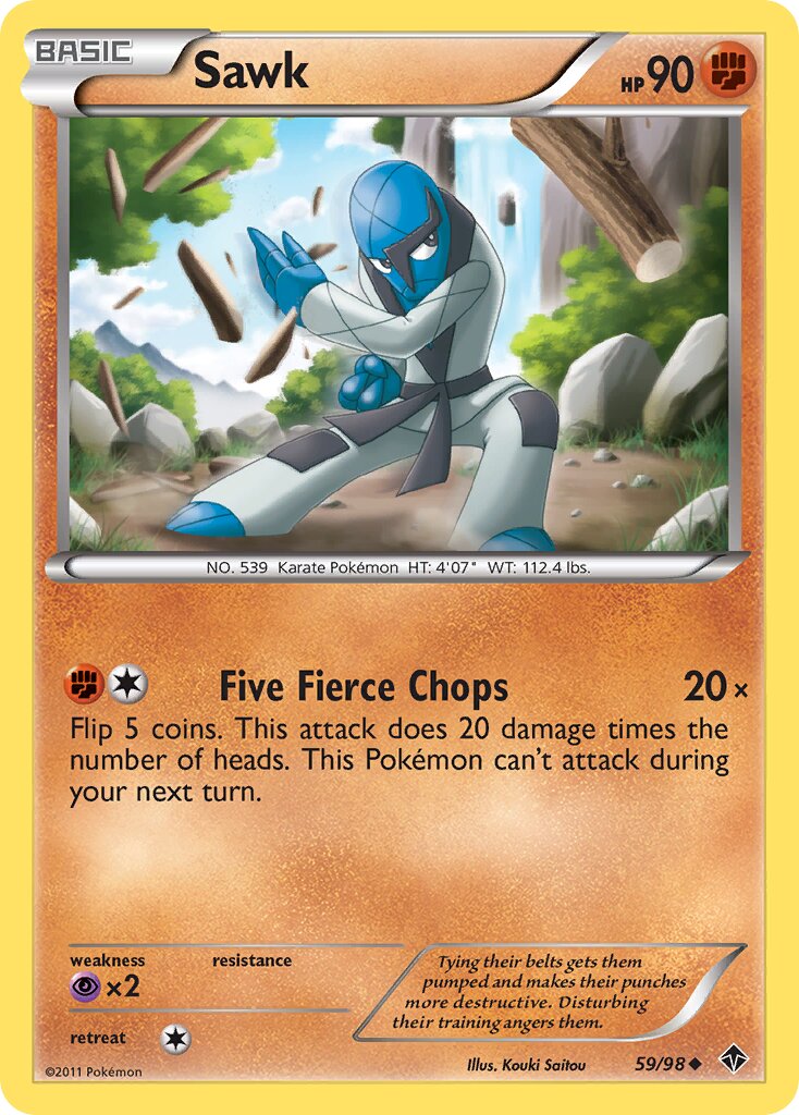 Sawk 059/98 — Emerging Powers (English Pokémon TCG card)