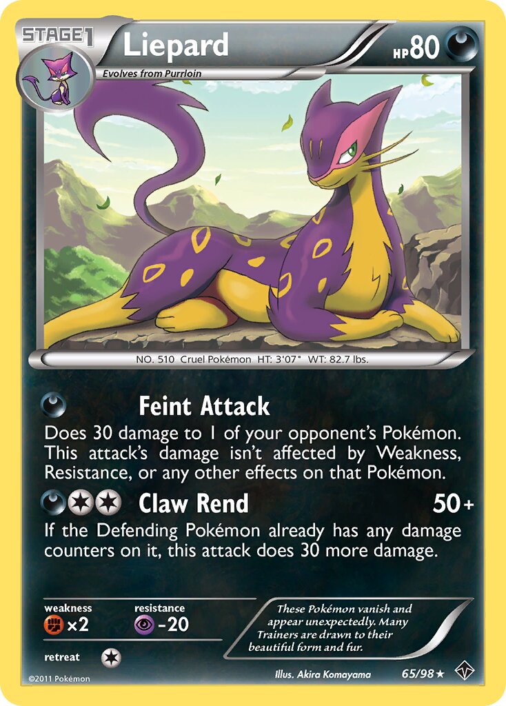 Liepard 065/98 — Emerging Powers (English Pokémon TCG card)