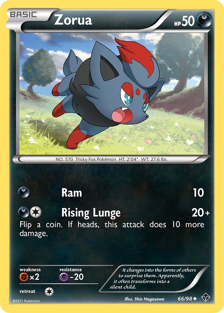 Zorua 066/98 — Emerging Powers (English Pokémon TCG card)