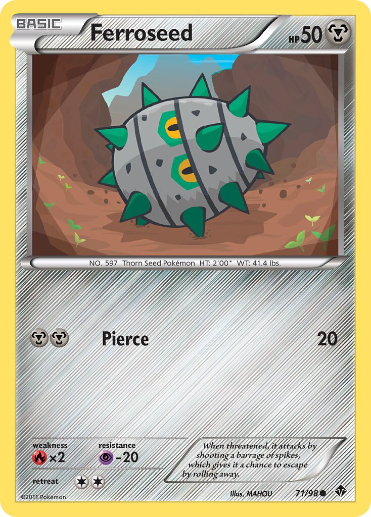 Ferroseed 071/98 — Emerging Powers (English Pokémon TCG card)