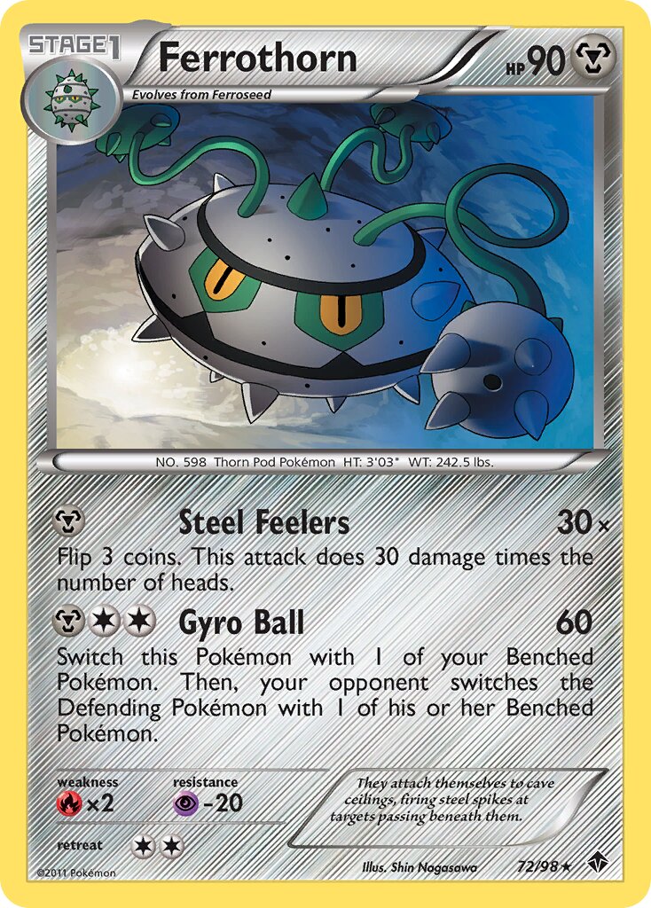 Ferrothorn 072/98 — Emerging Powers (English Pokémon TCG card)