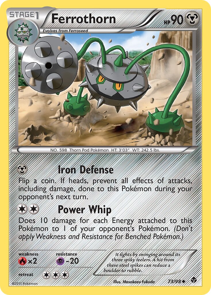Ferrothorn 073/98 — Emerging Powers (English Pokémon TCG card)