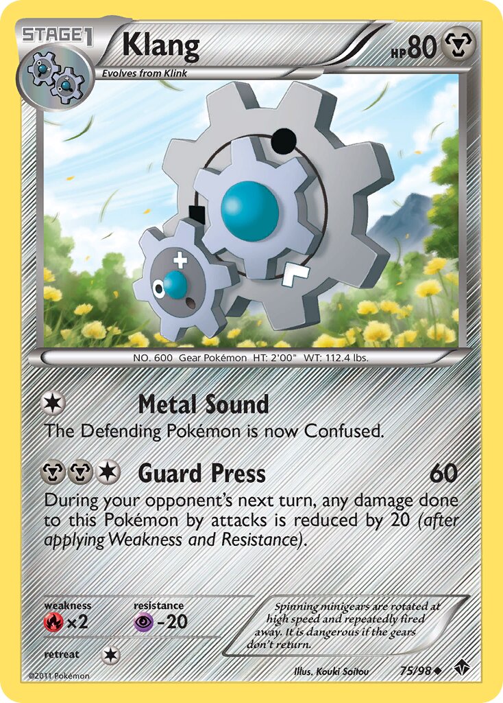 Klang 075/98 — Emerging Powers (English Pokémon TCG card)
