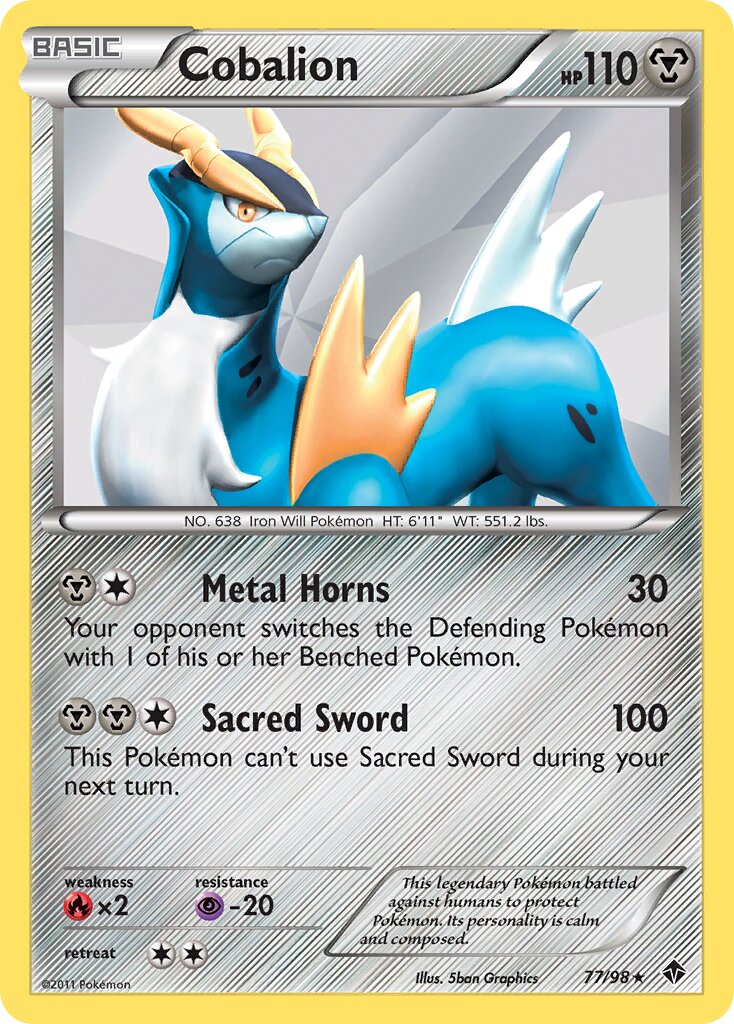 Cobalion 077/98 — Emerging Powers (English Pokémon TCG card)