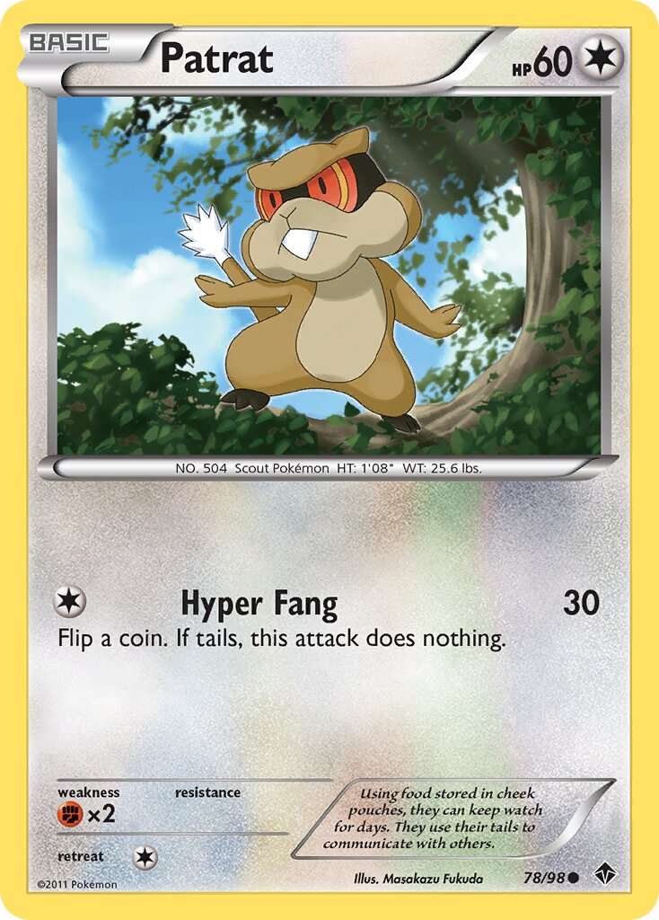 Patrat 078/98 — Emerging Powers (English Pokémon TCG card)
