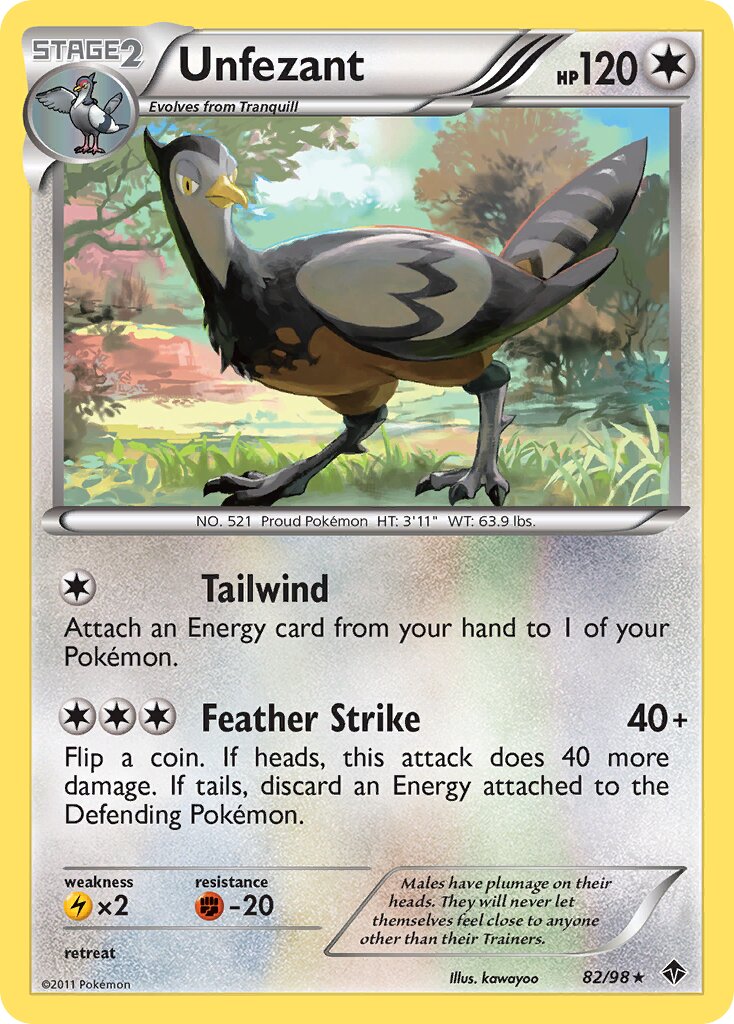 Unfezant 082/98 — Emerging Powers (English Pokémon TCG card)