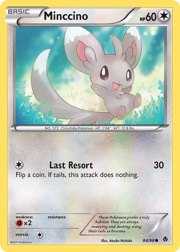Minccino 084/98 — Emerging Powers (English Pokémon TCG card)