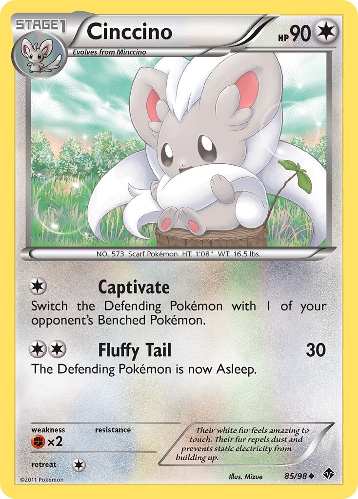 Cinccino 085/98 — Emerging Powers (English Pokémon TCG card)