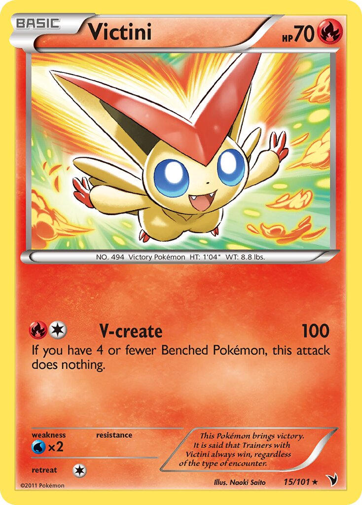 Victini 015/101 — Noble Victories (English Pokémon TCG card)