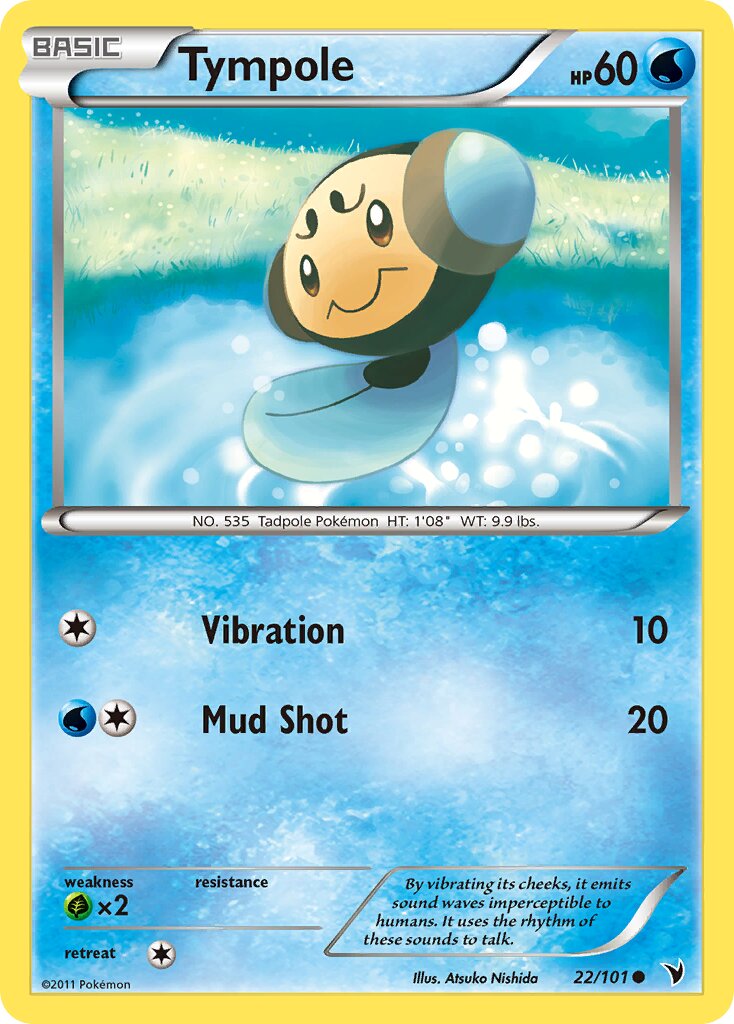 Tympole 022/101 — Noble Victories (English Pokémon TCG card)