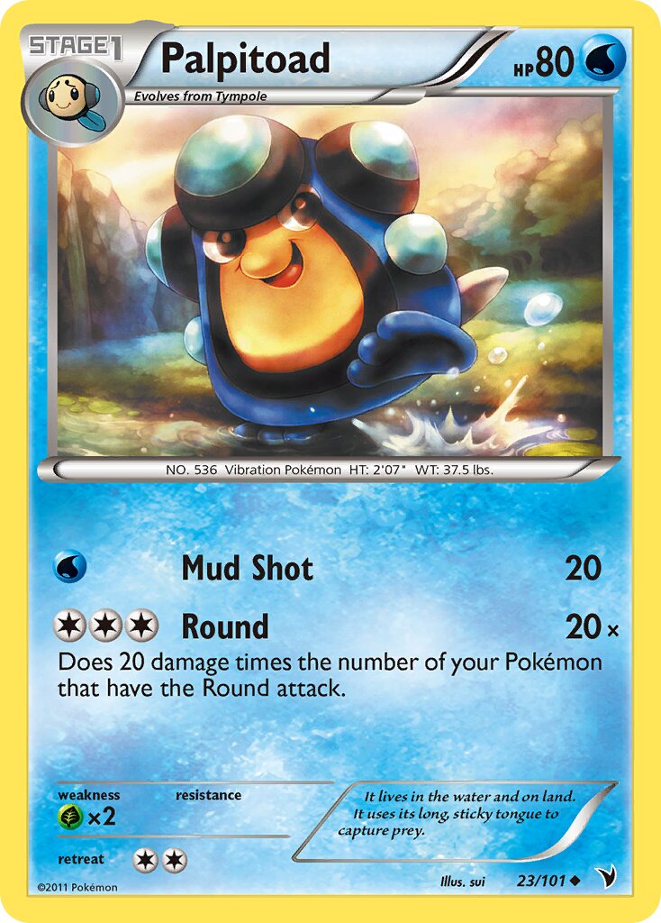 Palpitoad 023/101 — Noble Victories (English Pokémon TCG card)