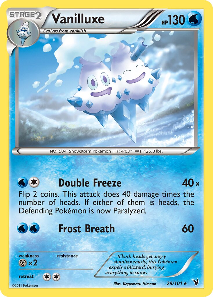 Vanilluxe 029/101 — Noble Victories (English Pokémon TCG card)