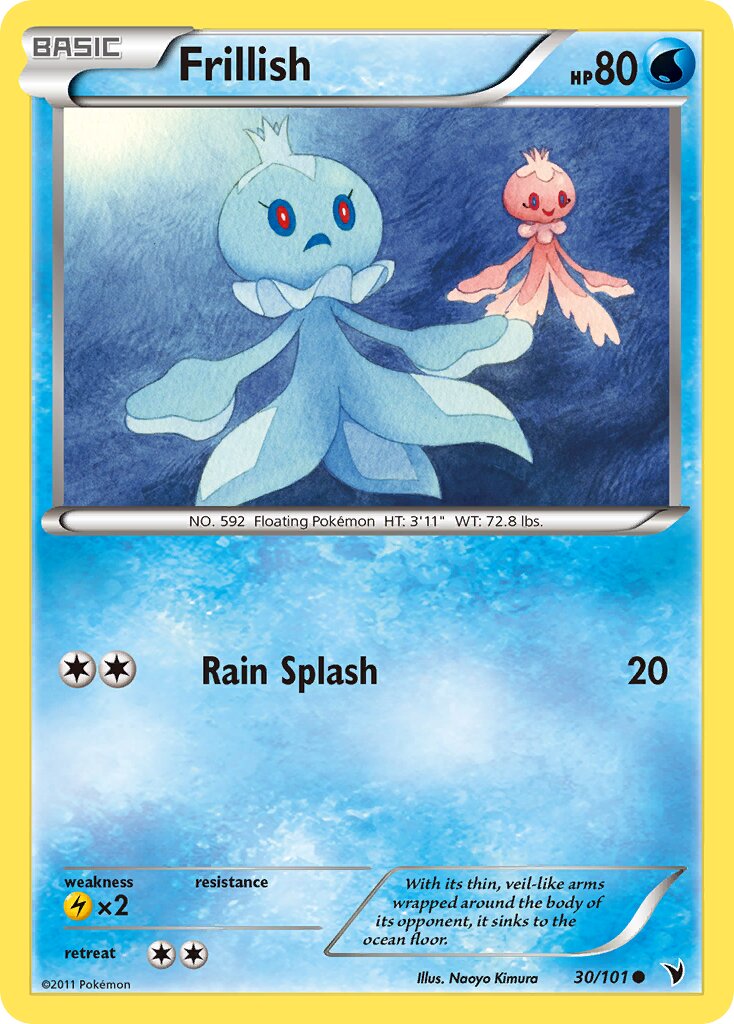 Frillish 030/101 — Noble Victories (English Pokémon TCG card)