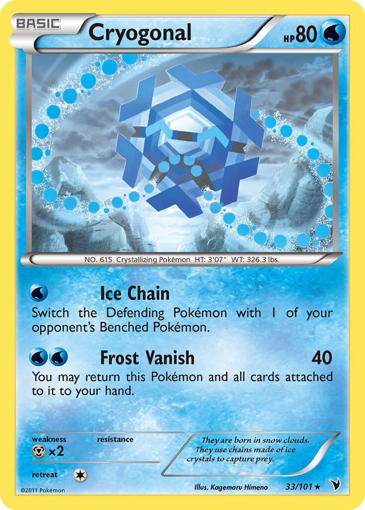 Cryogonal 033/101 — Noble Victories (English Pokémon TCG card)