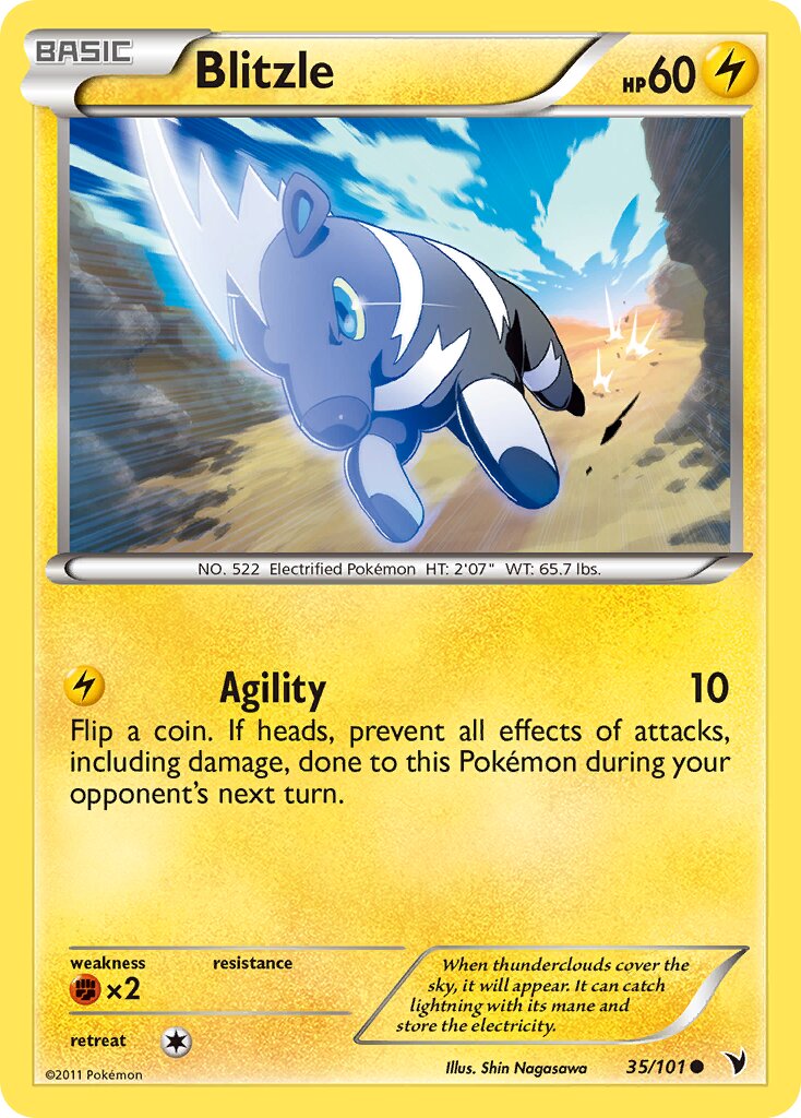 Blitzle 035/101 — Noble Victories (English Pokémon TCG card)